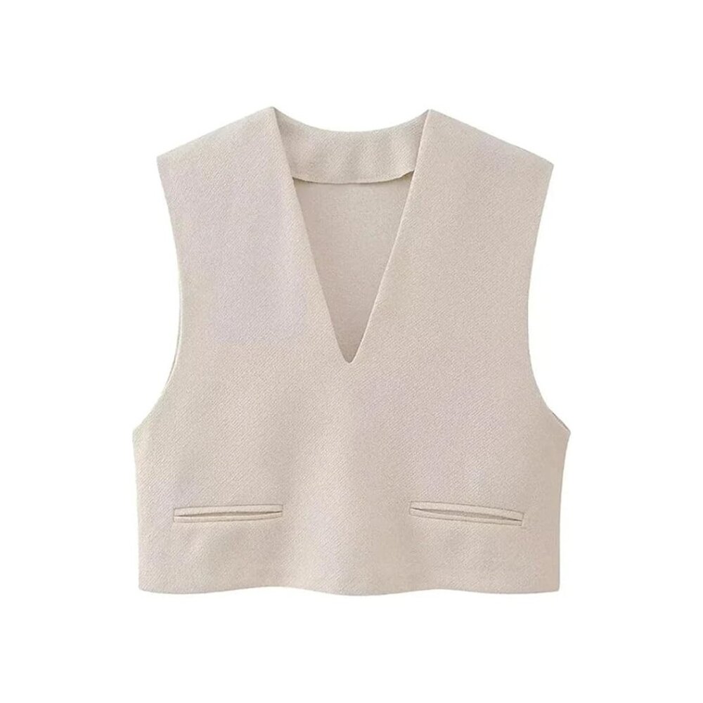 Brand New Women's V-Neck Vest - Sleeveless